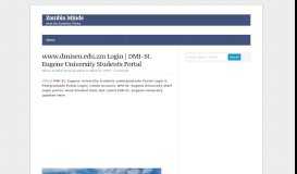 
							         DMI-St. Eugene University Student Portal Login - Zambia								  
							    