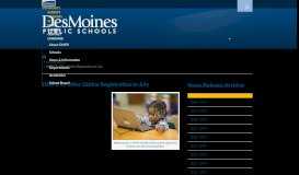 
							         DMPS To Offer Online Registration in July - Des Moines Public Schools								  
							    