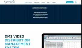
							         DMS - Video Distribution Management System | Harmonic								  
							    