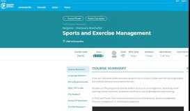 
							         DN430 - Sports and Exercise Management - | CareersPortal.ie								  
							    