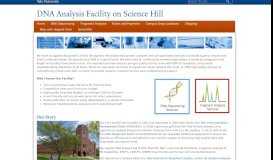 
							         DNA Analysis Facility on Science Hill: Calendar								  
							    