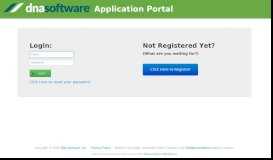 
							         DNA Software Portal Login								  
							    