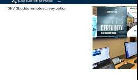 
							         DNV GL adds remote survey option - Smart Maritime Network								  
							    