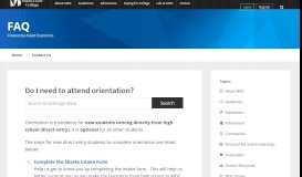 
							         Do I need to attend orientation? - About MDC – FAQ - Miami ...								  
							    