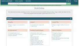 
							         Do It Online - Solihull Council Customer Portal								  
							    