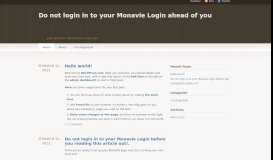 
							         Do not login in to your Monavie Login ahead of you | Just ...								  
							    
