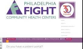
							         Do you have a patient portal? - Philadelphia FIGHT								  
							    