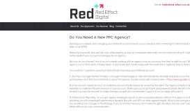 
							         Do You Need A New PPC Agency? - - Red Effect Marketing								  
							    