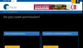 
							         Do you need permission? | Planning Portal								  
							    