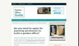 
							         Do you need to apply for Planning Permission? | Garden Office Guide								  
							    