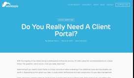 
							         Do you really need a client portal? • Worktopia								  
							    