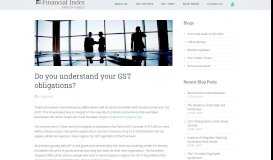 
							         Do you understand your GST obligations? - FIWA								  
							    