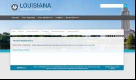 
							         DOA Vendor Registration - Division of Administration - Louisiana.gov								  
							    