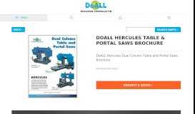 
							         DoALL Hercules Dual Column Table and Portal Saw Brochure DoALL ...								  
							    