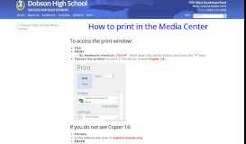 
							         Dobson » Printing - Mesa Public Schools								  
							    