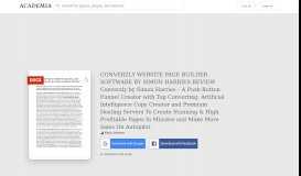 
							         (DOC) CONVERZLY WEBSITE PAGE BUILDER SOFTWARE ...								  
							    