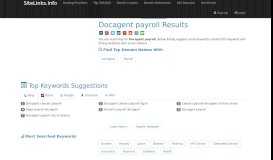
							         Docagent payroll Results For Websites Listing - SiteLinks.Info								  
							    