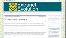 
							         Dochosting Data Management - Extranet Evolution								  
							    