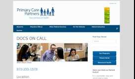 
							         DOCS ON CALL - Primary Care Partners								  
							    