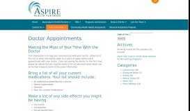 
							         Doctor Appointments - Aspire Health Partners								  
							    