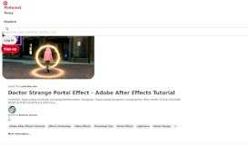 
							         Doctor Strange Portal Effect – Adobe After Effects Tutorial - Pinterest								  
							    