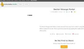 
							         Doctor Strange Portal - Instructables								  
							    