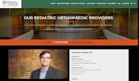 
							         Doctor Timothy S. Oswald - Pediatric Orthopaedic Associates								  
							    