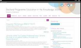 
							         Doctoral Programme Education in the Knowledge Society | University ...								  
							    