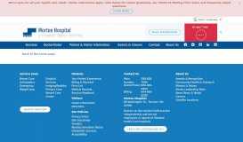 
							         DoctorFinder™: Morton Hospital | A Steward Family Hospital | Taunton ...								  
							    