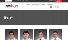 
							         Doctors - Heartsouth Cardiovascular Group								  
							    