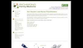 
							         Doctors & NPs - Richmond Family Medicine								  
							    