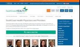 
							         Doctors, Physicians, Providers | SouthCoast Health								  
							    