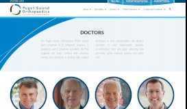 
							         Doctors - Puget Sound Orthopaedics								  
							    