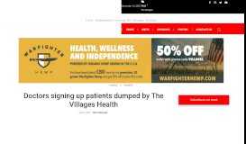 
							         Doctors signing up patients dumped by The Villages Health - Villages ...								  
							    