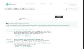 
							         Doctors who accept GEHA Health Plans Insurance | Doctor.com								  
							    