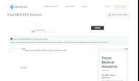 
							         Doctors who accept Web TPA Insurance | Doctor.com								  
							    