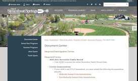
							         Document Center | Steamboat Springs, CO - Official Website								  
							    