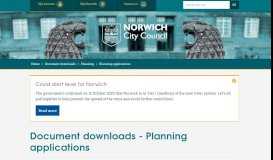 
							         Document downloads - Planning applications | Norwich City Council								  
							    