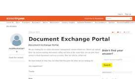 
							         Document Exchange Portal | AccountingWEB								  
							    