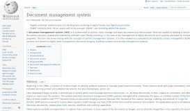 
							         Document management system - Wikipedia								  
							    