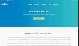 
							         Document Portal | Huddle								  
							    