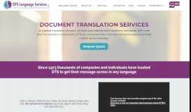 
							         Document Translation - DTS Language Services								  
							    