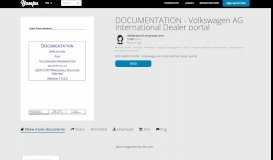 
							         DOCUMENTATION - Volkswagen AG International Dealer portal								  
							    