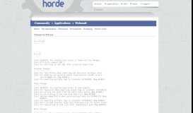 
							         Documentation - Webmail - The Horde Project - Horde.org								  
							    