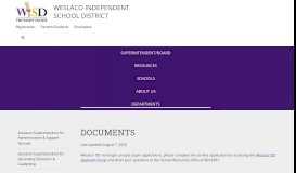 
							         Documents - Weslaco Independent School District								  
							    