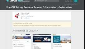 
							         DocuTAP Pricing, Features, Reviews & Comparison of Alternatives ...								  
							    