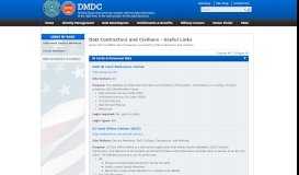 
							         DoD Contractors Civilians - DMDC - Osd.mil								  
							    