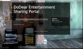 
							         DoDear Entertainment Sharing Portal								  
							    