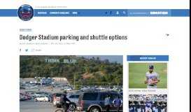 
							         Dodger Stadium parking and shuttle options - True Blue LA								  
							    