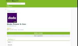 
							         Dodo Power & Gas Reviews - ProductReview.com.au								  
							    